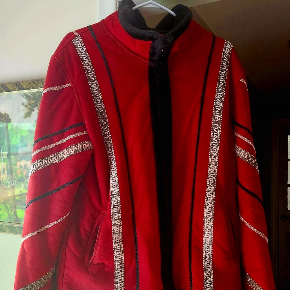 J8  Luxurious London Fog Vibrant Coat - Suede like with heavy borg  warm lining